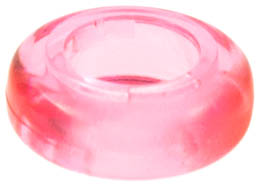 Clikits Bead, Ring Thick Small with Hole: {прозрачно ярко пурпурен}