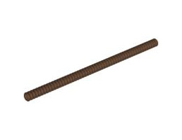 Hose, Ribbed 7mm D. 18L: {земно оранжев}