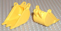 Technic, Digger Bucket 4 x 4 x 9 with 3 Teeth : {ярко жълт}