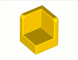 Стенен ъгъл 1X1x1 : {ярко жълт}