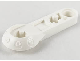 Technic, Rotation Joint Ball Half with 3L Liftarm Thin: {бял}