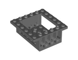 Тухличка 6X6X2 с Ø4,85: {тъмно каменно сив}