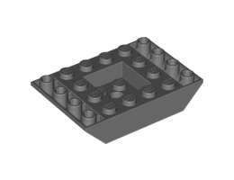 Slope, Inverted 45 6 x 4 Double with Recessed Center: {тъмно каменно сив}