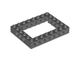 Техник тухличка 6X8, Ø 4,85: {тъмно каменно сив}