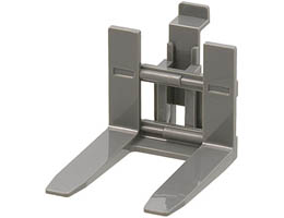 Vehicle, Forklift Wide Forks Reinforced: {тъмно каменно сив}