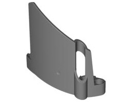 Technic, Panel Fairing #22 Large Short, Small Hole, Side A: {тъмно каменно сив}