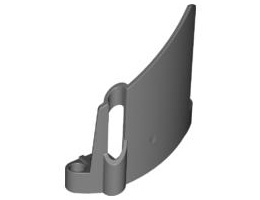 Technic, Panel Fairing #23 Large Short, Small Hole, Side B: {тъмно каменно сив}