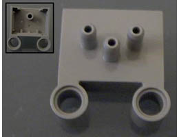 Pneumatic Switch with Pin Holes, Front Part: {тъмно каменно сив}