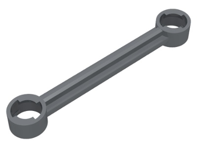 Technic, Link 1 x 6 with Stoppers: {тъмно каменно сив}
