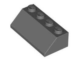 Покривна плоча 2X4/45°: {тъмно каменно сив}