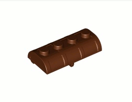 Сандък, капак 2X4 : {червеникаво-кафяв}