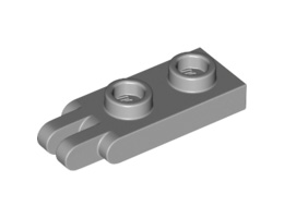 Hinge Plate 1 x 2 with 2 Fingers: {умерено каменно сив}