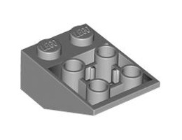 Покривна плочка 2X3/25° инверсна : {умерено каменно сив}