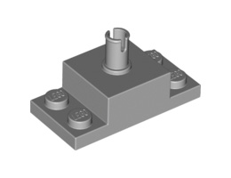 Плочка 2X4/2X2X1 с вертикална щракалка : {умерено каменно сив}
