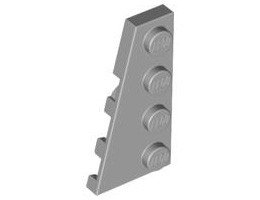Лява плочка 2X4 с ъгъл: {умерено каменно сив}