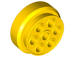 Wheel 30mm D. x 13mm (13 x 24 Model Team): {ярко жълт}