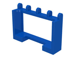 Hinge Vehicle Roof Holder 1 x 4 x 2: {ярко син}