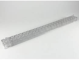 Brick, Modified 2 x 24 with Peg at each End: {прозрачен с блясък}