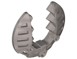 Bionicle Weapon 5 x 5 Shield with Wrench Toothed: {сребърно метален}