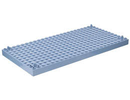 Brick, Modified 12 x 24 with Peg at each Corner: {пясъчно син}