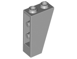 Покривна плочка 1X2x3/74° инверсна: {умерено каменно сив}