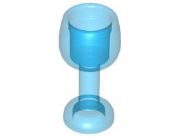 Minifigure, Utensil Goblet Large: {прозрачно син}