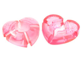 Clikits Icon, Heart 2 x 2 Large with Hole: {прозрачно ярко пурпурен}