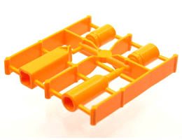 Scala Accessories - Complete Sprue - Table Containers (Wine, Milk, 2 Jars): {ярко оранжев}