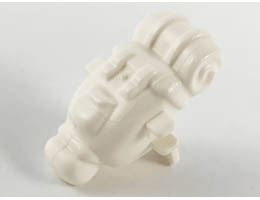 Minifigure Backpack with Sleeping Bag: {бял}