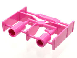 Scala Accessories - Complete Sprue - Toiletries (Simple Bottle, Pump Bottle, Toothpaste Tube) : {ярко пурпурен}