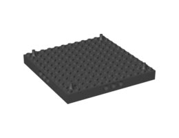 Тухличка 12X12 Ø 4.85: {черен}