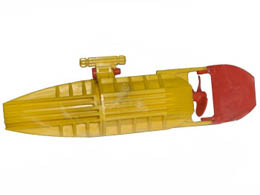 Electric, Motor with Boat Propeller and Rudder 14 x 4 x 4, 3-Blade Propeller: {ярко жълт}