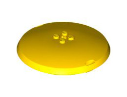 Container, X-Pod Top Cap 9 x 9 x 1 1/3: {ярко жълт}