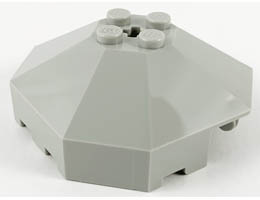 Windscreen 6 x 6 Octagonal Canopy with Axle Hole: {сив}