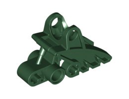 Bionicle Foot with Ball Joint Socket 2 x 3 x 5: {земно зелен}