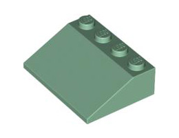 Покривна плочка 3X4/25°: {пясъчно зелен}