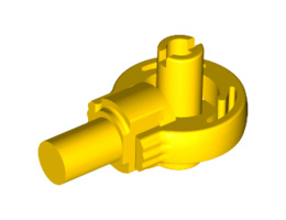 Technic, Rotation Joint Ball Loop with Two Perpendicular Pins with Friction: {ярко жълт}