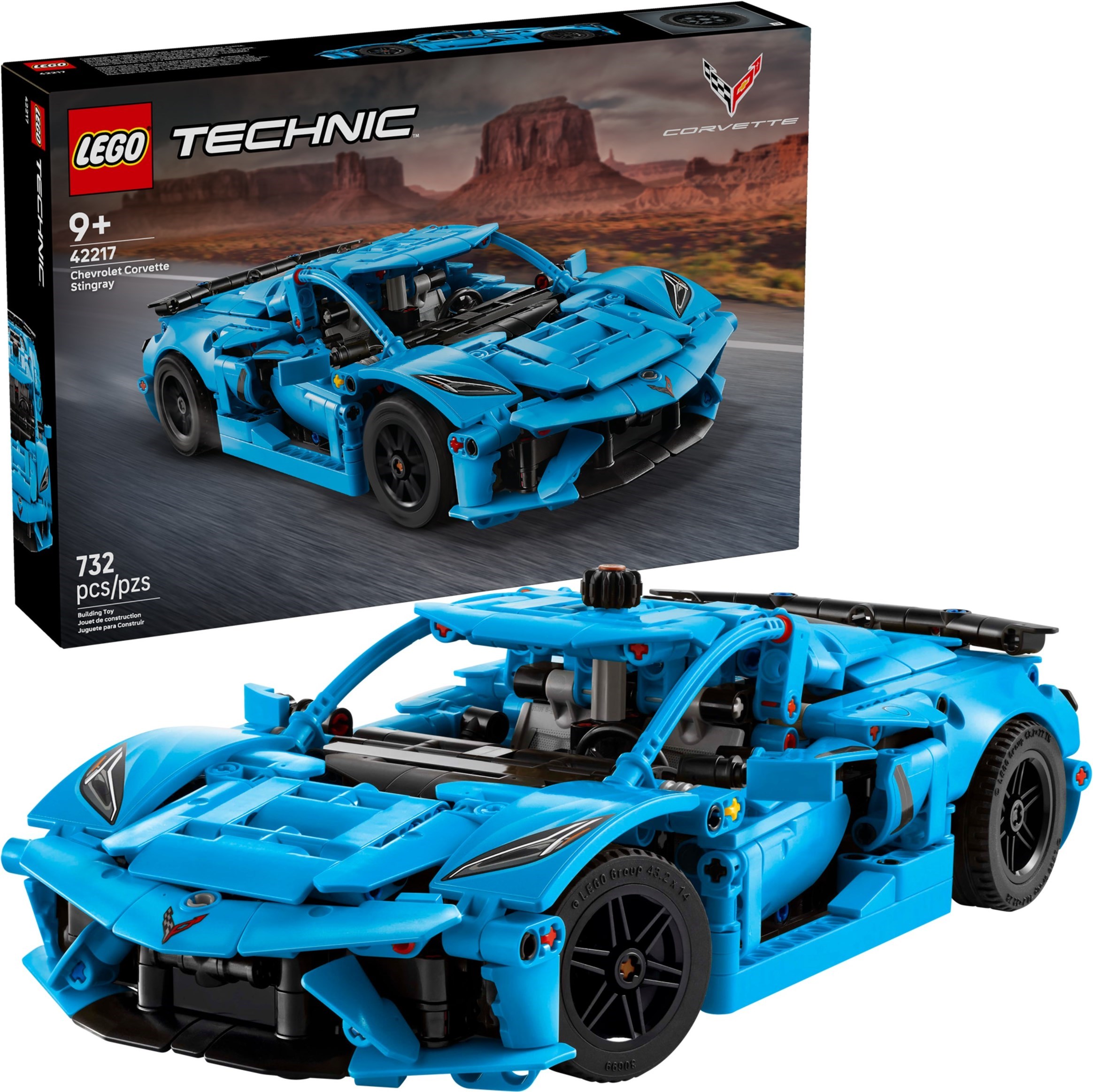 Син Chevrolet Corvette Stingray – ТЕХНИК