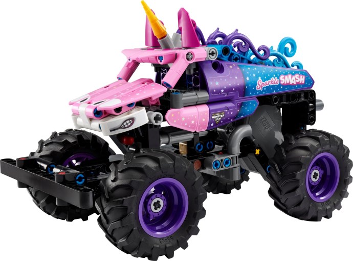 Monster Jam™ Sparkle Smash™ с издърпване назад – ТЕХНИК