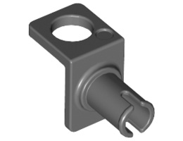 Minifigure, Neck Bracket with Technic Pin: {тъмно каменно сив}