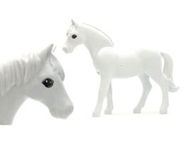 Horse, Belville (Undetermined Pattern Type): {светло каменно сив}