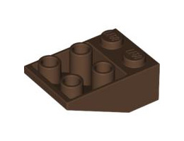 Покривна плочка 2X3/25° инверсна: {земно оранжев}