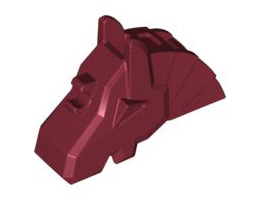 Horse Battle Helmet, Angular: {нов тъмно червен}