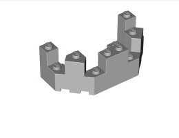 Балкон 1/2 4X8X2 1/3: {умерено каменно сив}