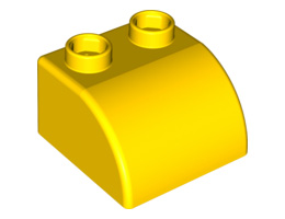 Quatro Brick 2 x 2 with Curved Top: {ярко жълт}