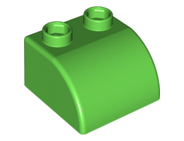 Quatro Brick 2 x 2 with Curved Top: {ярко зелен}