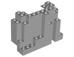 Основа на планина 4X10X6: {умерено каменно сив}