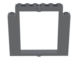 Door Frame 2 x 8 x 6 Swivel without Bottom Notches: {тъмно каменно сив}
