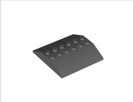 Покривна плочка 6X6/2X25° : {тъмно каменно сив}