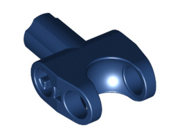 Technic, Axle Connector 2 x 3 with Ball Socket and Axle Socket with White Rubber Insert: {земно син}